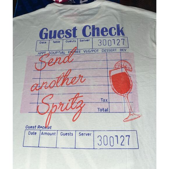 Grayson/Threads NWT Send Another Spritz Guest Check Tee Medium - Picture 1 of 4